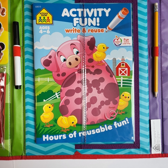 School Zone - Pre K On The Go Activity Learning Playset - Picture 5 of 6